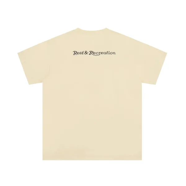 Rest & Recreation Logo Embroidered Pink T-Shirt - 21