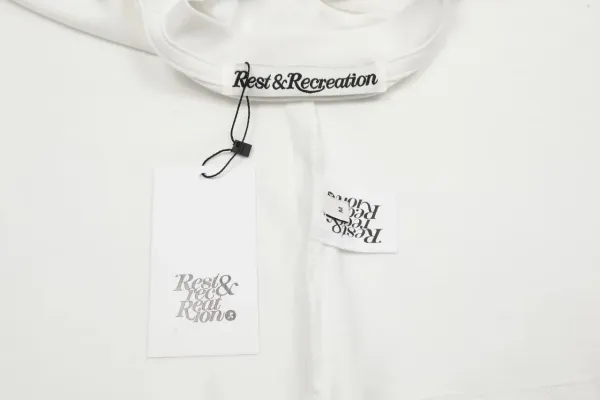 Rest & Recreation Logo Embroidered Pink T-Shirt - 37