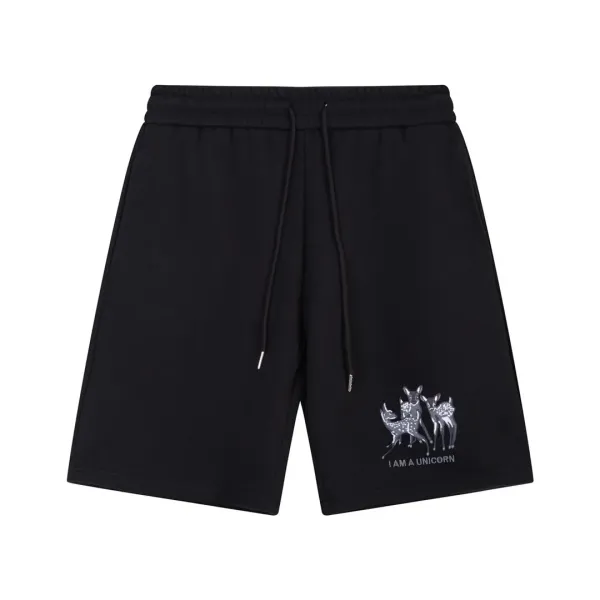 Burberry Monogram-Trimmed Logo Shorts Gray - 12