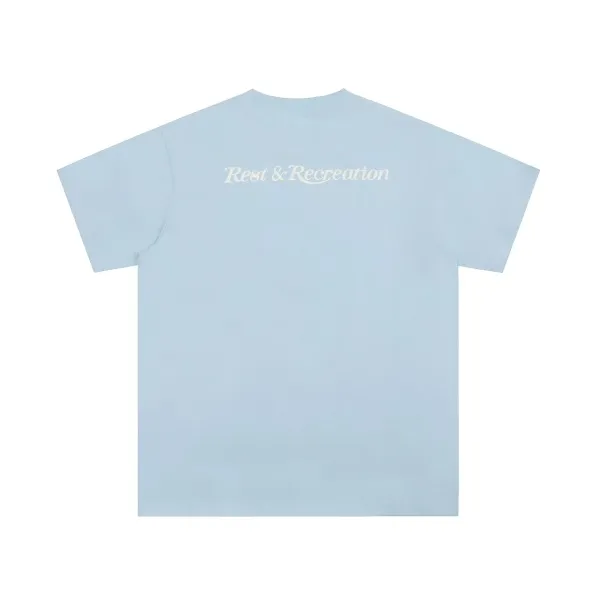 Rest & Recreation Logo Embroidered Pink T-Shirt - 12