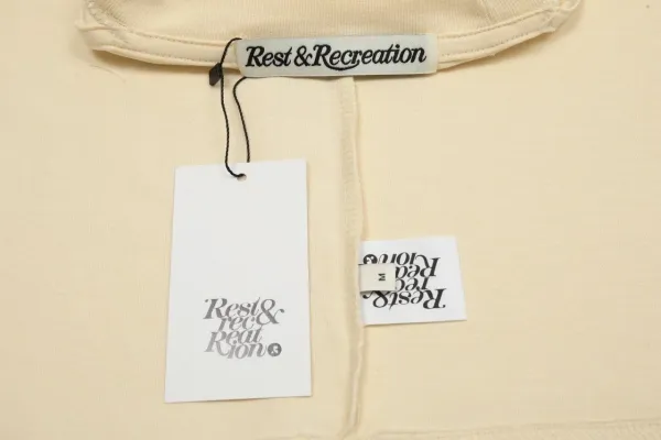 Rest & Recreation Logo Embroidered Pink T-Shirt - 28