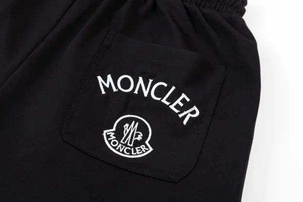 Moncler Genius Shorts White with Red Stripe and Logo - 22