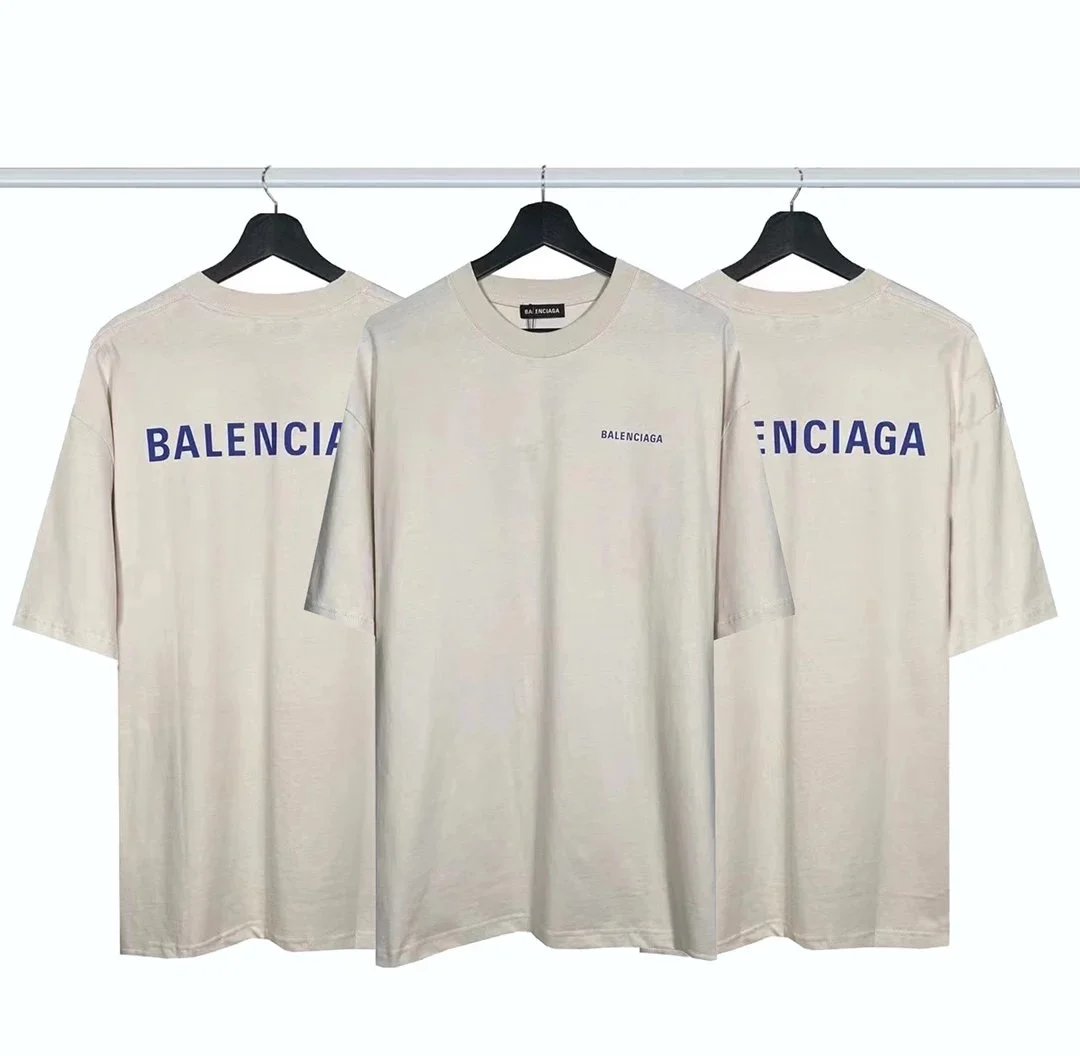 Balenciaga Multilingual Logo Print White T-Shirt - 10