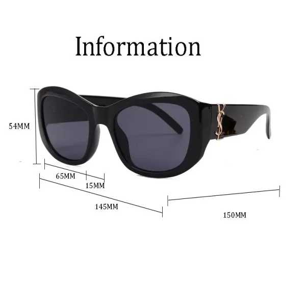 Saint Laurent Cat-Eye Sunglasses Black - 22