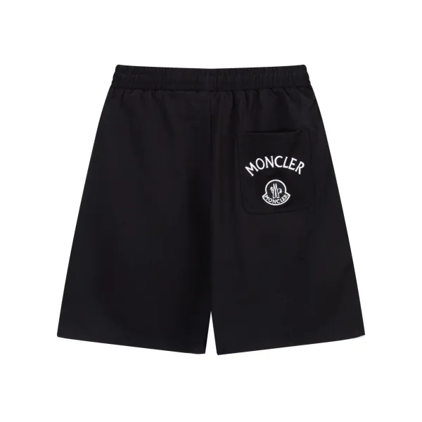 Moncler Genius Shorts White with Red Stripe and Logo - 21