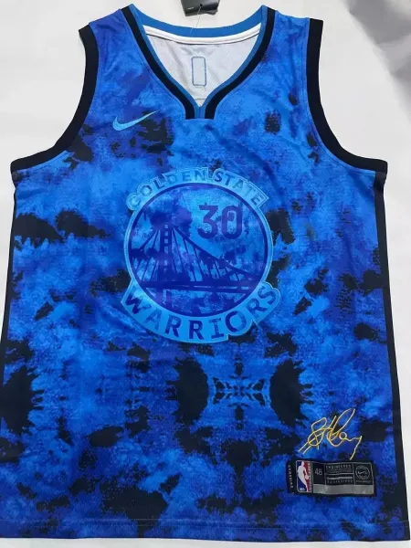 Mitchell & Ness Hardwood Classics 2009-10 Stephen Curry Warriors Orange Jersey - 14