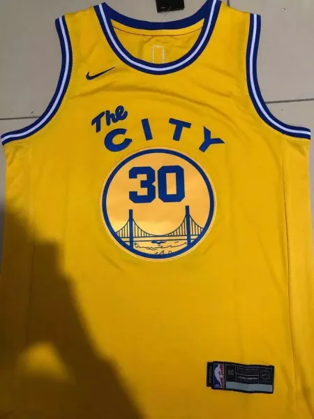 Mitchell & Ness Hardwood Classics 2009-10 Stephen Curry Warriors Orange Jersey - 13