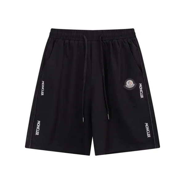 Moncler Genius Shorts White with Red Stripe and Logo - 20