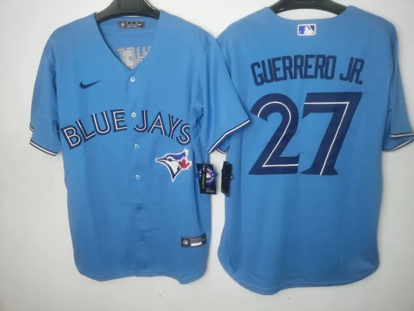 Nike MLB Toronto Blue Jays Vladimir Guerrero Jr. Gray Road Jersey - 12