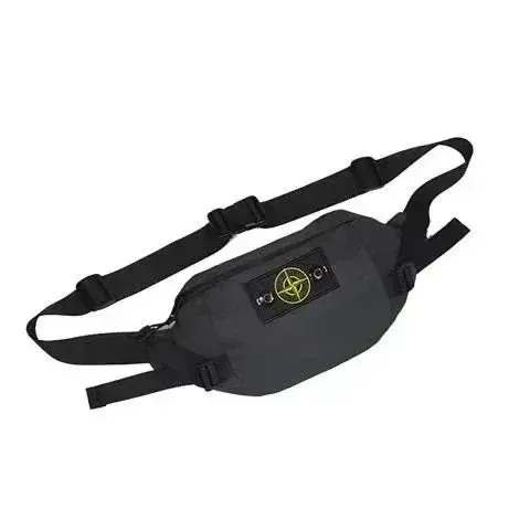 Stone Island Compass Logo Belt Bag Black - 1
