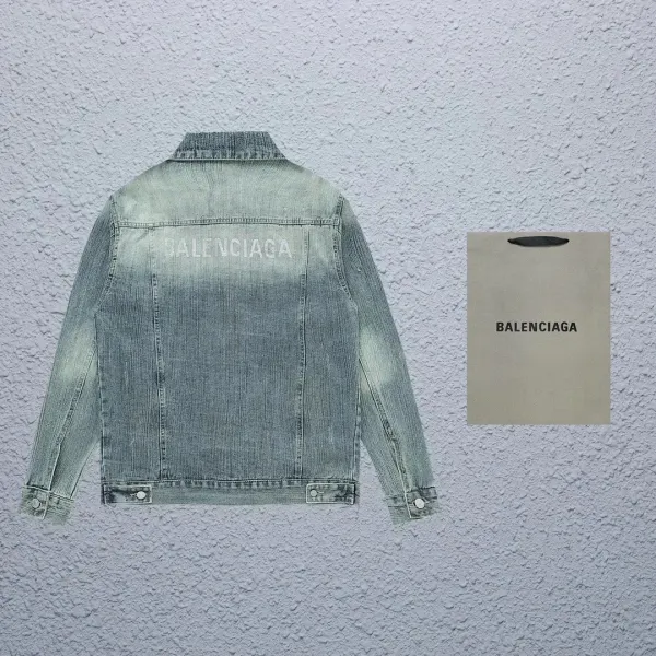 Balenciaga Logo Windbreaker Black Jacket - 36