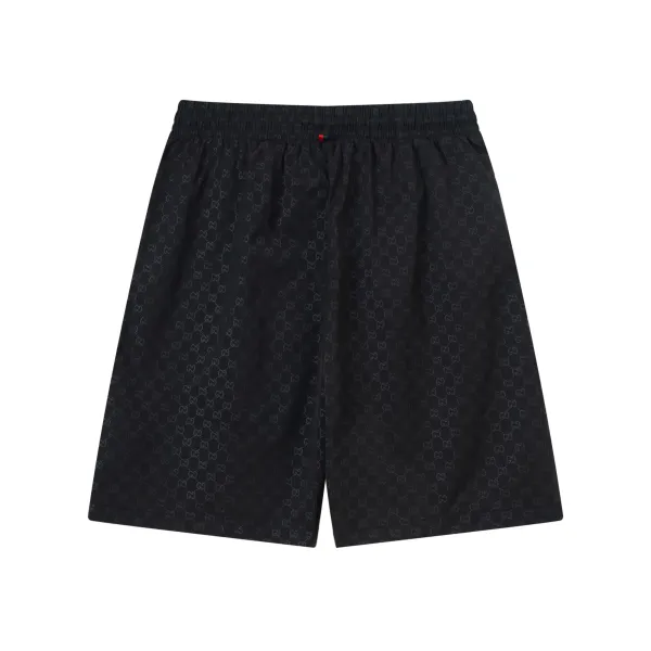 Gucci GG Monogram Print Shorts Navy with Red-White Side Stripes - 39