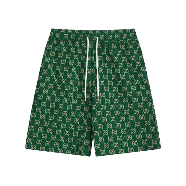 Gucci GG Monogram Print Shorts Navy with Red-White Side Stripes - 47