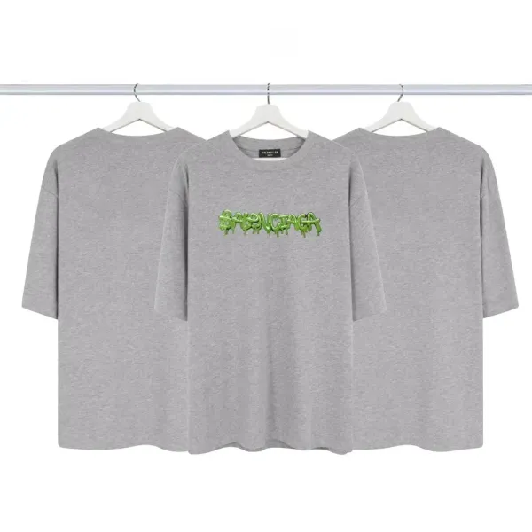 Balenciaga Logo Print Oversized T-Shirt Pink - 13