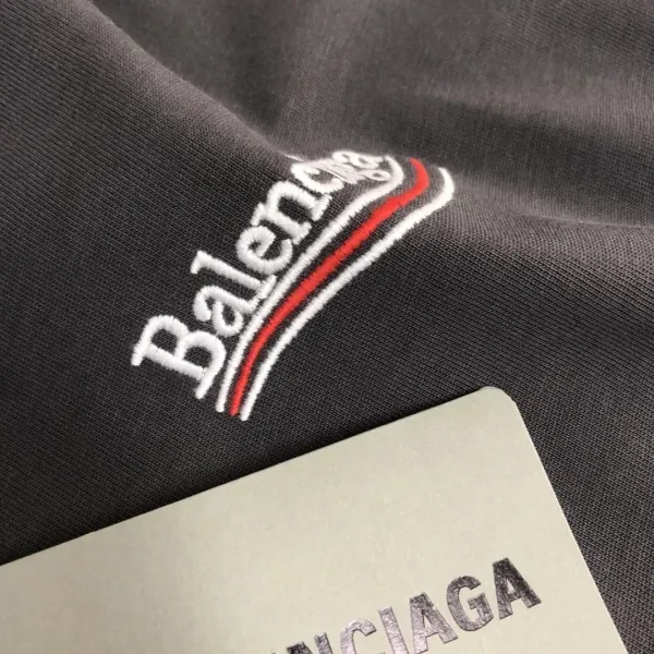 Balenciaga Logo-Embroidered White T-Shirt - 17