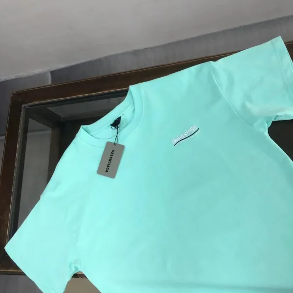 Balenciaga Logo-Embroidered White T-Shirt - 29