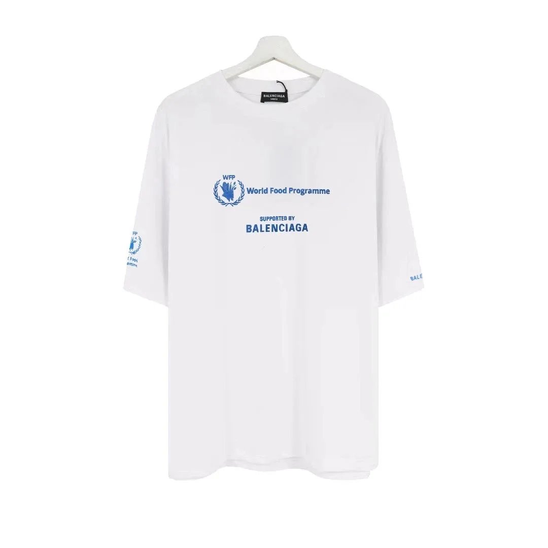 Balenciaga BB Logo Print White T-Shirt - 14