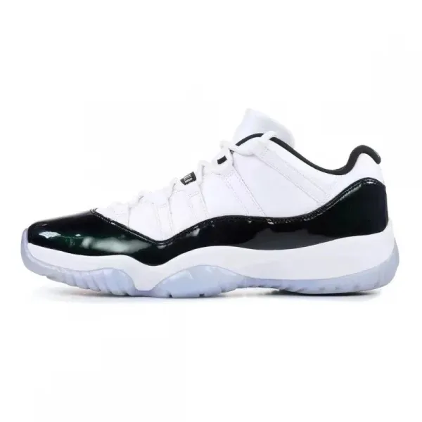 Air Jordan 11 Low White Orange Sole Sneakers - 15