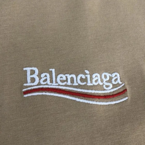 Balenciaga Logo-Embroidered White T-Shirt - 23