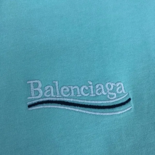Balenciaga Logo-Embroidered White T-Shirt - 31