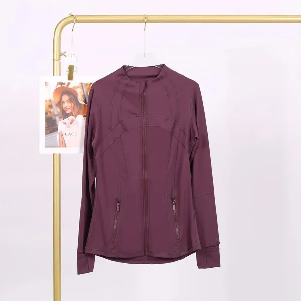 Lululemon Define Jacket Burgundy Outerwear - 43