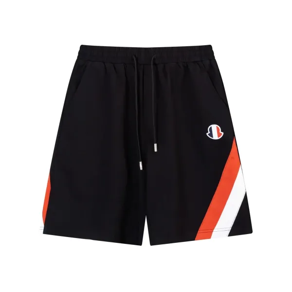 Moncler Genius Shorts White with Red Stripe and Logo - 11