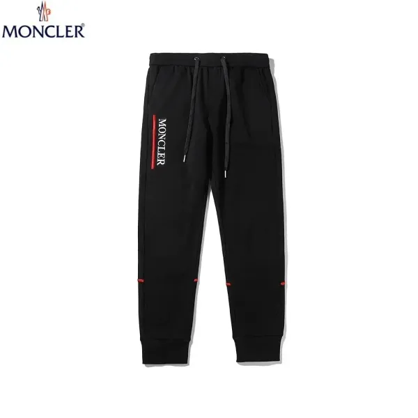 Moncler Logo-Striped Black Sweatpants - 11