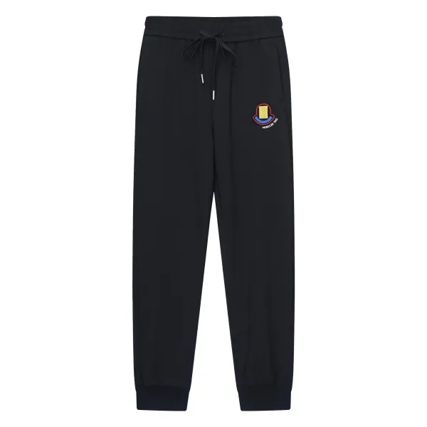 Moncler Logo-Striped Black Sweatpants - 19