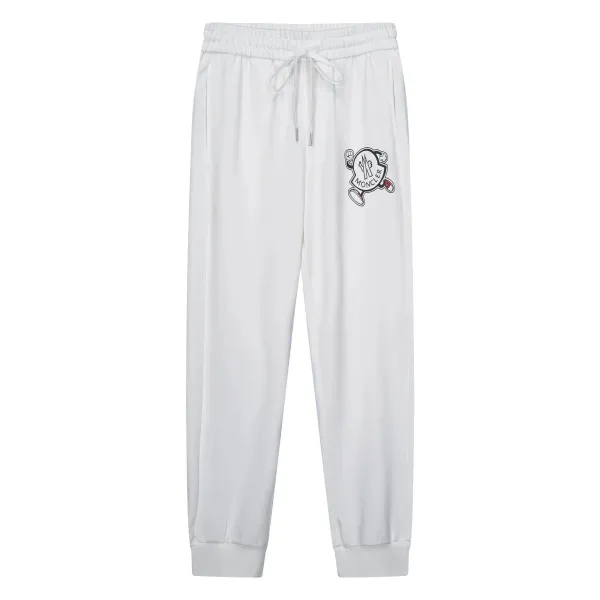 Moncler Logo-Striped Black Sweatpants - 16