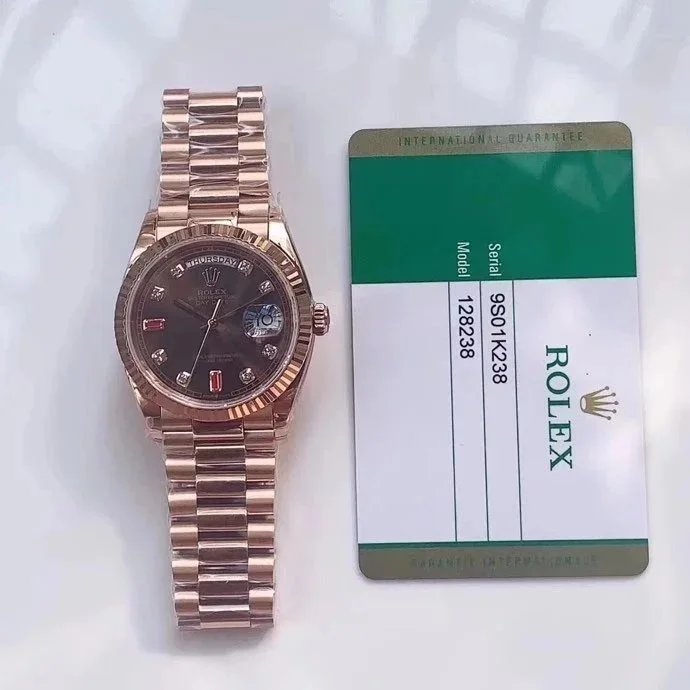 Rolex Watches Datejust with diamond hour markers and date window — 24