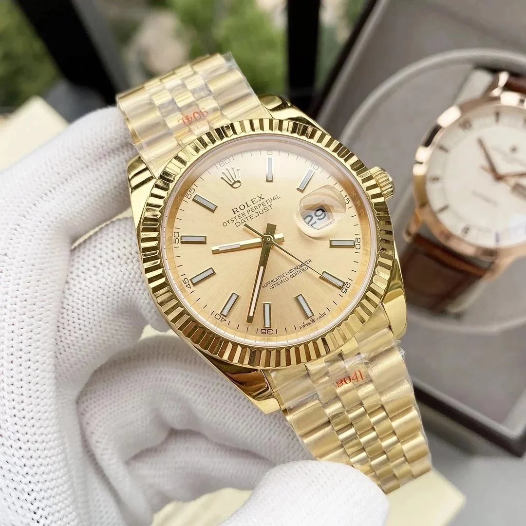 Rolex Watches Datejust two-tone bracelet watch with date magnifier — 18