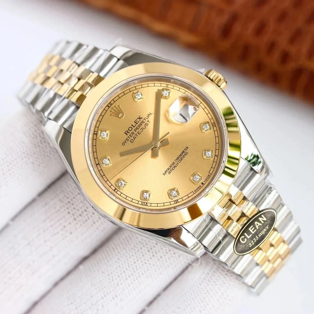 Rolex Watches Datejust two-tone bracelet watch with date magnifier variant SOURCE-sku:131255308631