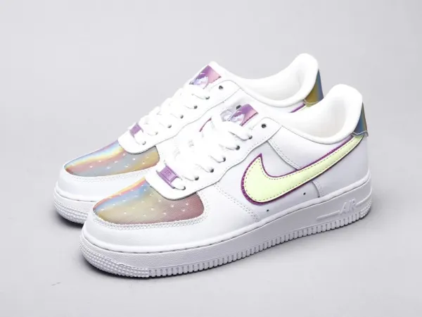 Nike Air Force 1 Low White and Royal Blue Sneakers - 11
