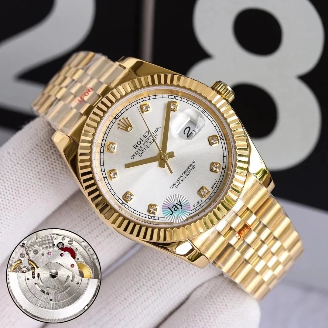 Rolex Watches Datejust two-tone bracelet watch with date magnifier image 9