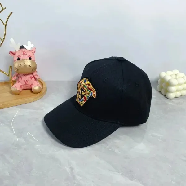Versace Medusa Embroidered White Baseball Cap - 3