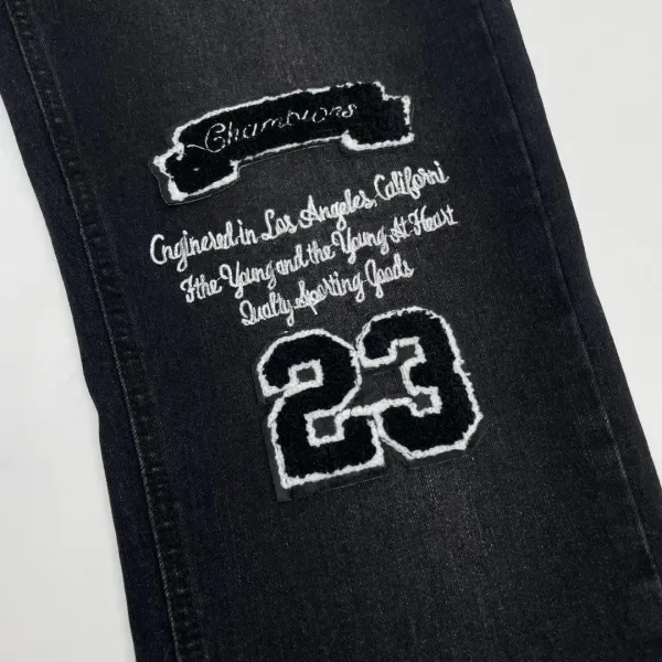 Amiri MIRI Embroidered Denim Jeans Navy - 11
