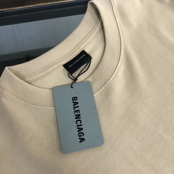 Balenciaga Logo-Embroidered White T-Shirt - 22
