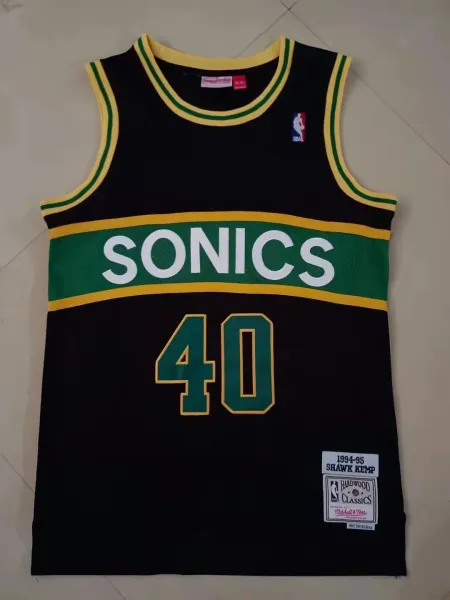 Mitchell & Ness Hardwood Classics Seattle SuperSonics #40 Green Jersey - 15