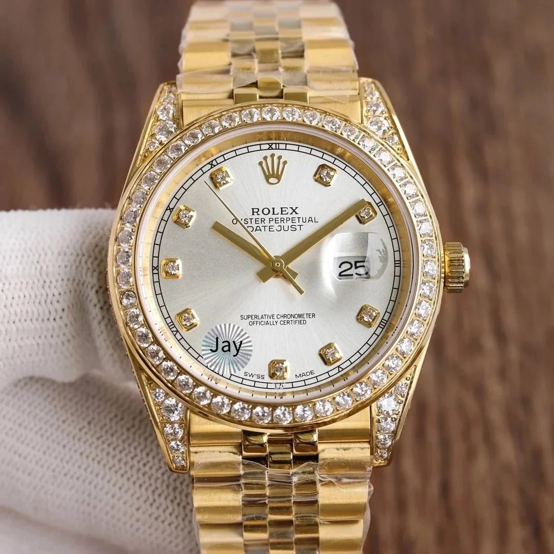 Rolex Watches Datejust two-tone bracelet watch with date magnifier — 16