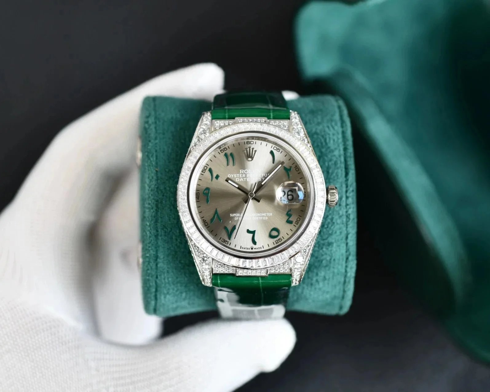 Rolex Watches Datejust fluted-bezel date watch with jubilee-style bracelet image 9