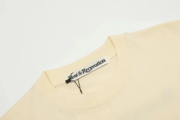 Rest & Recreation Logo Embroidered Pink T-Shirt - 22