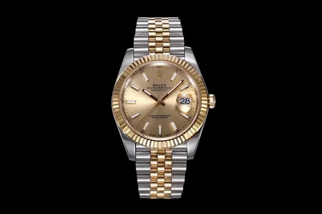 Rolex Watches Datejust two-tone bracelet watch with date magnifier — 40