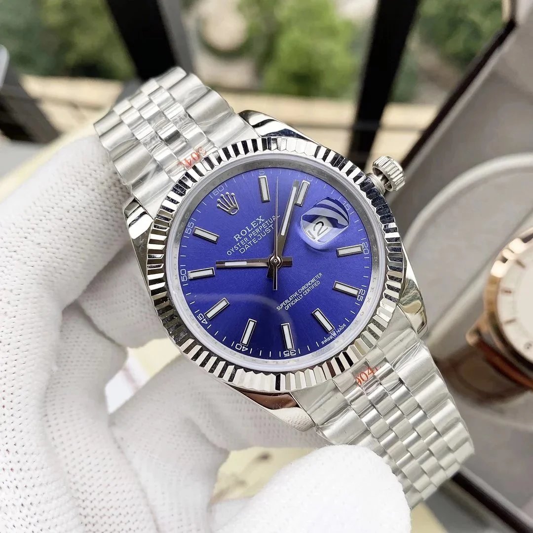 Rolex Watches Datejust two-tone bracelet watch with date magnifier — 22
