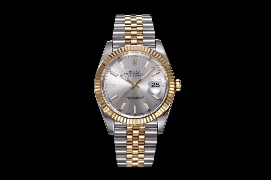Rolex Watches Datejust two-tone bracelet watch with date magnifier — 38