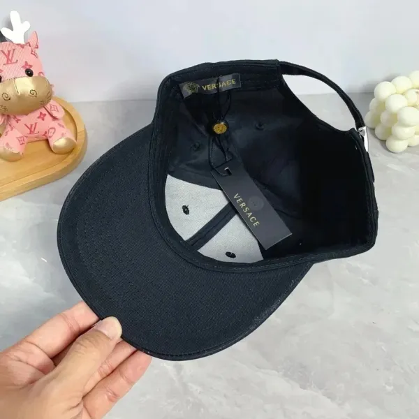 Versace Medusa Embroidered White Baseball Cap - 9
