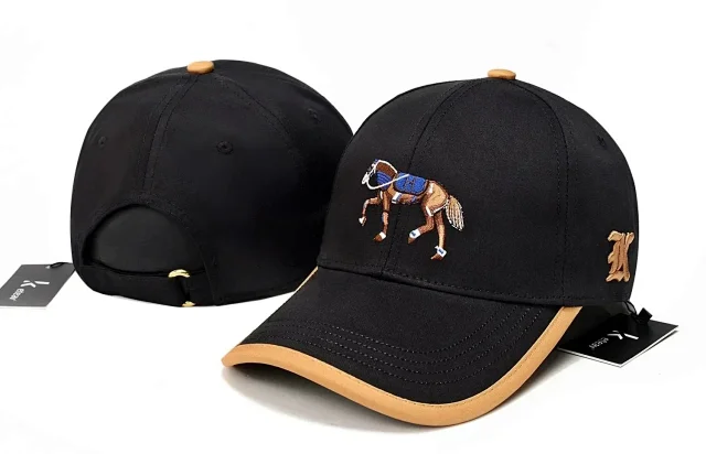 Hermès Embroidered logo baseball cap product detail image 9