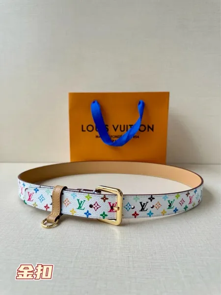 Louis Vuitton Monogram Flower Buckle Belt Brown - 8
