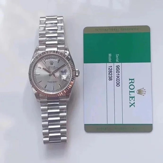 Rolex Watches Datejust with diamond hour markers and date window — 33