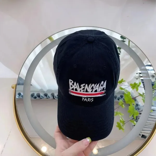 Balenciaga Logo Print Baseball Cap White - 4