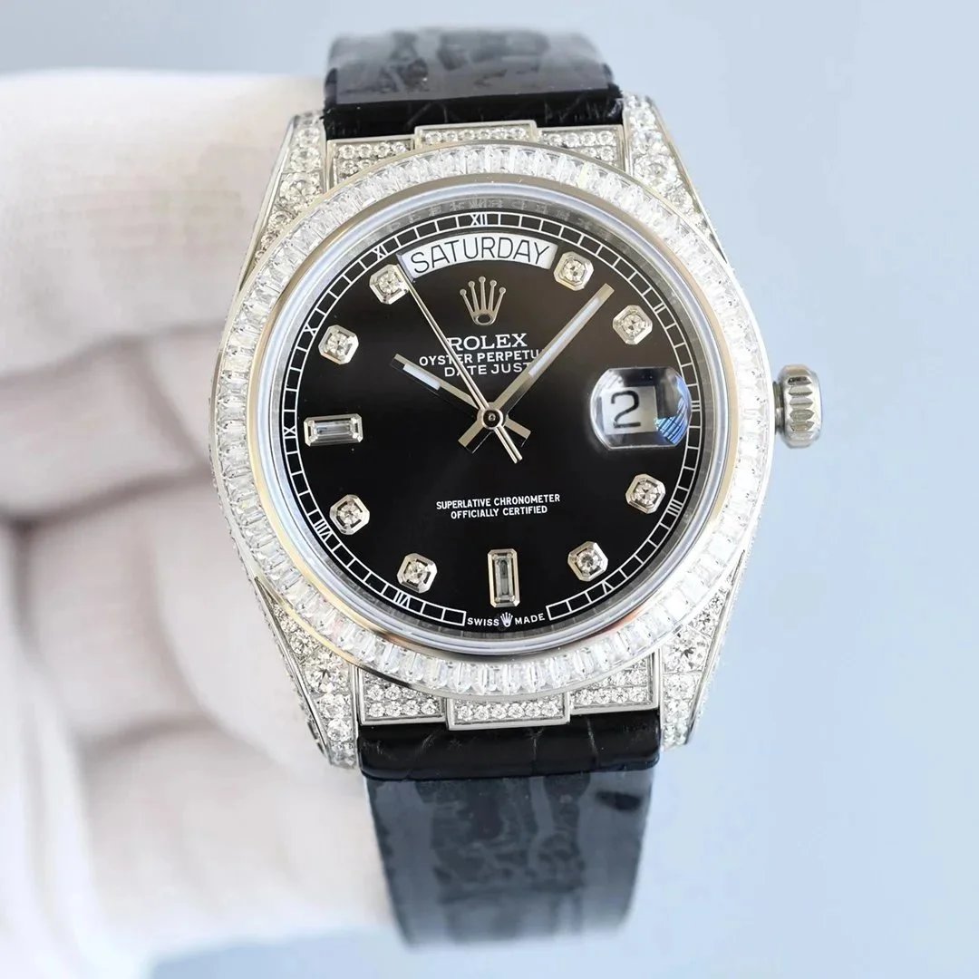 Rolex Watches Datejust fluted-bezel date watch with jubilee-style bracelet — 23